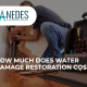 water damage restoration cost