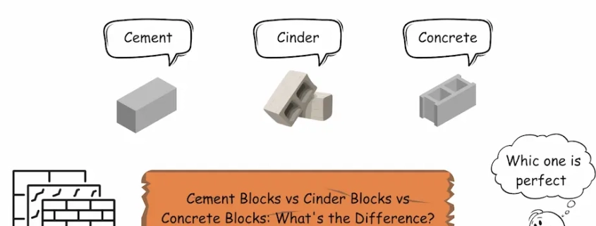 Cement Blocks vs Cinder Blocks vs Concrete Blocks