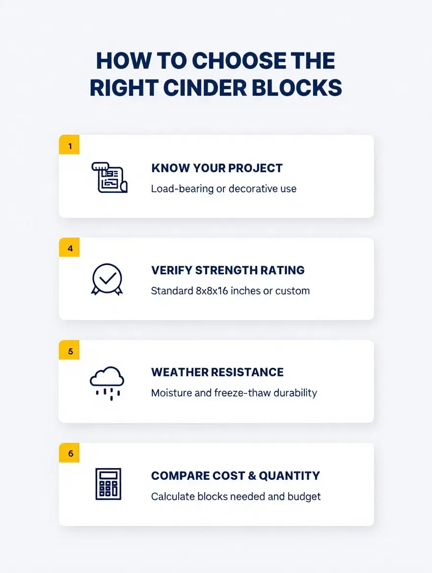 Right Cinder Blocks for Your Project