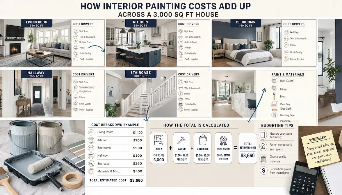 Room-by-Room Painting Budget Breakdown
