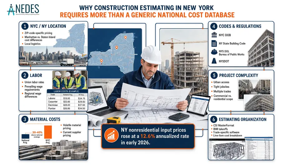 Construction estimating compnies in NY
